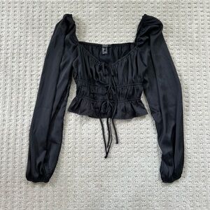 Forever 21 Black Blouse Top
